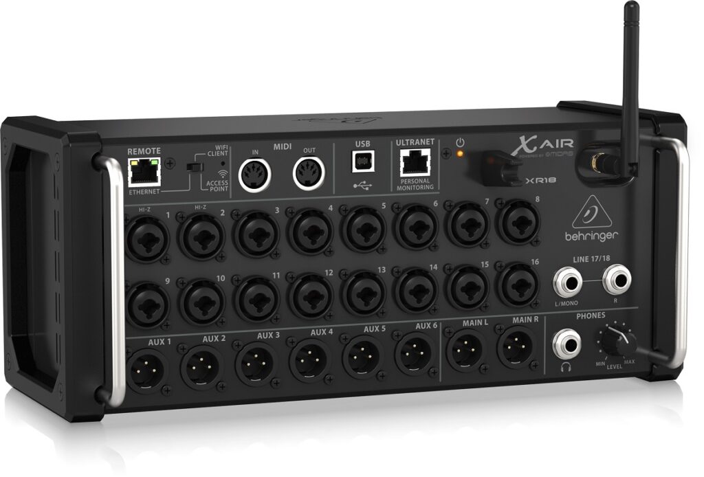 Преимущества использования микшера Behringer XR18 на живых выступлениях